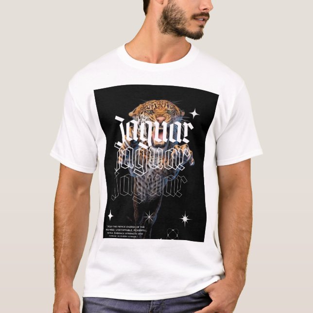 Fierce Jaguar Graphic T-Shirt | Wild and Bold Styl (Front)