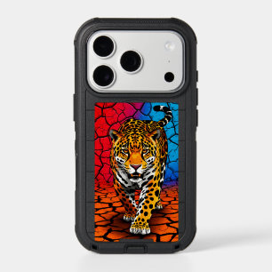 🐆 Fierce Jaguar Spirit Cracked Earth Wilderness iPhone 17 Pro Case