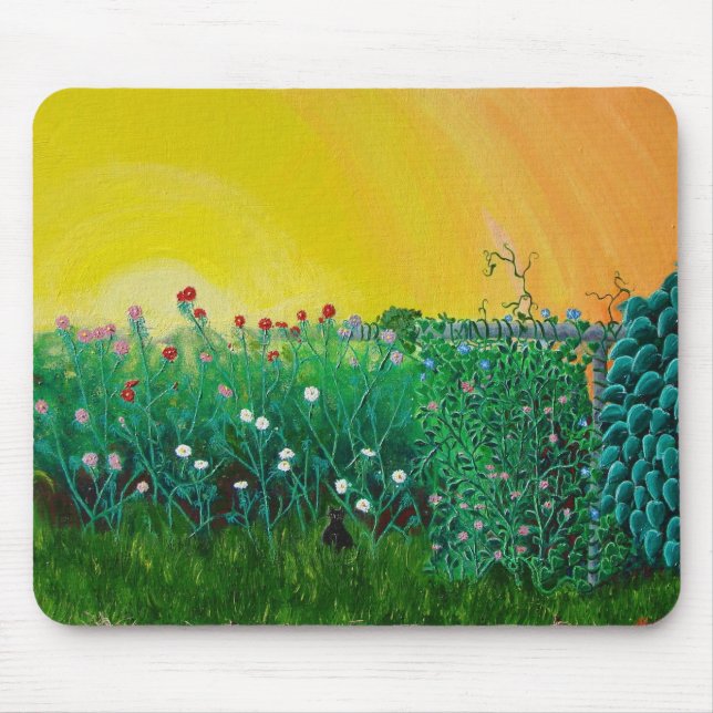 Fierce Jungle Kitty Mouse Pad (Front)