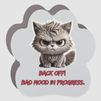 Fierce Kitty Attitude Car Magnet