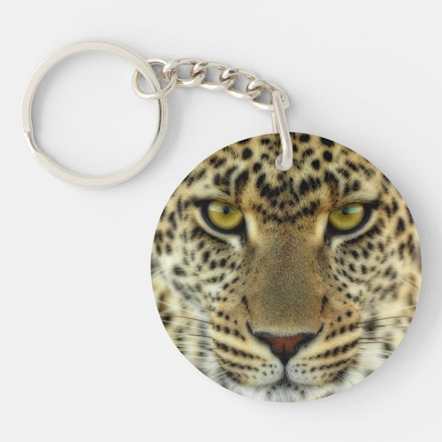 Fierce Leopard Keychain (Front)