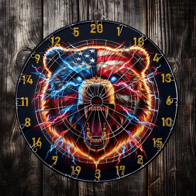Fierce Lightning Bear and Fiery Strength Dart Board (Creator Uploaded)