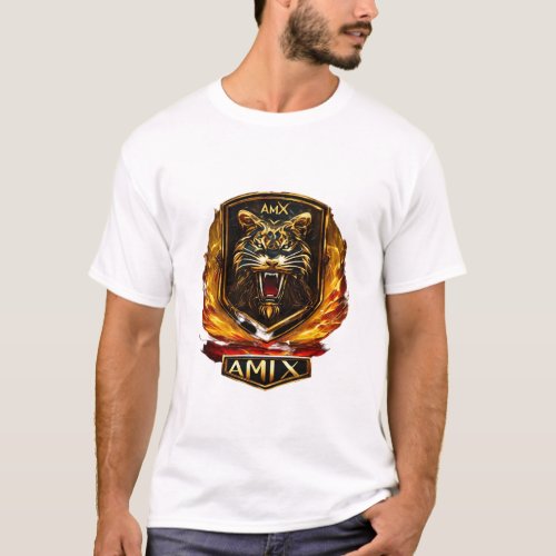 Fierce Lion Head Logo Roar with Strength T_Shirt
