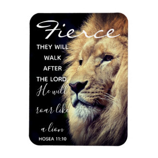 Fierce Lion | Scripture Magnet