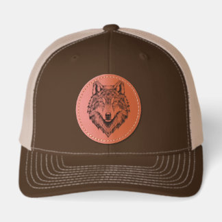 Fierce Lone Wolf Head Graphic Trucker Hats