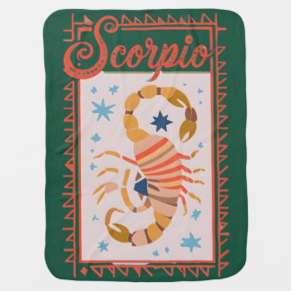 Fierce. Loyal. Magnetic Scorpio Baby Blanket