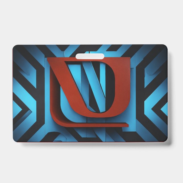 Fierce Netflix Logo on Black and Blue Background- Badge (Front)