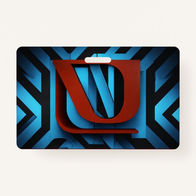 Fierce Netflix Logo on Black and Blue Background- Badge (Front)