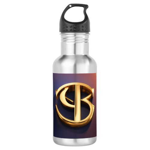 Fierce Noor 3D Logo Design for 18_oz Stainless Steel Water Bottle