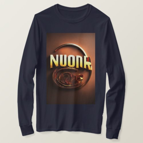 Fierce Noor 3D Logo Design for full Sleeve T_Shirt