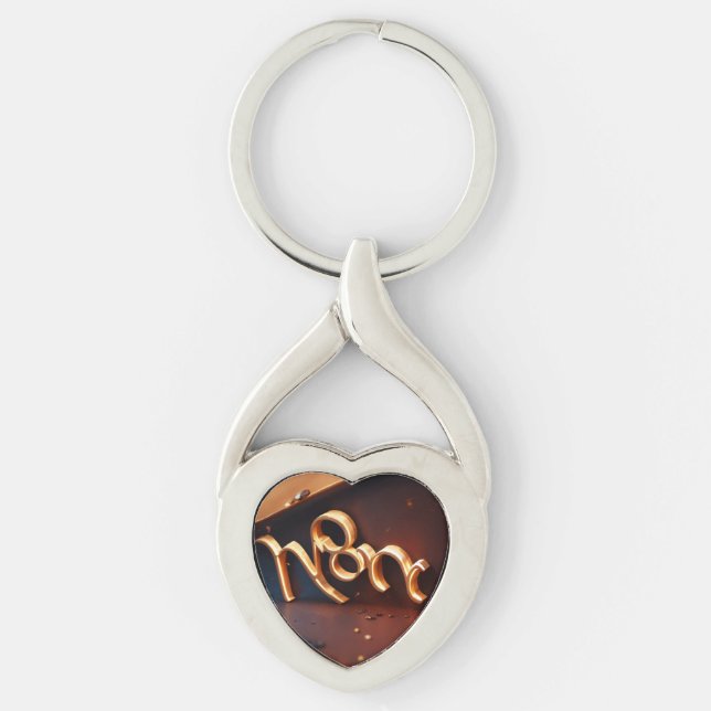 Fierce "Noor" 3D Logo Design for Keychain (Front)