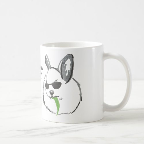 Fierce Rabbit with Quote Coffee Mug
