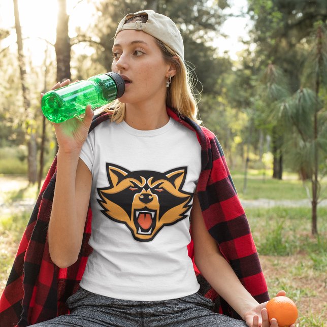 Fierce Raccoon Mascot Bold Wild Animal Graphic  T-Shirt (Creator Uploaded)