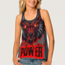 Fierce Red Wolf | Dark Howl Illustration