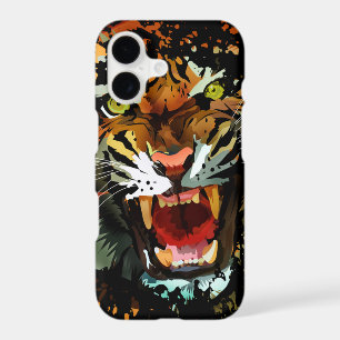 Fierce Roaring Tiger Artwork Bold Wild Jungle iPhone 17 Case
