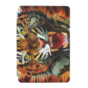 Fierce Roaring Tiger iPad Cover Bold Wildlife