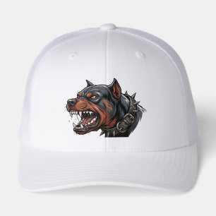 Fierce Rottweiler Spiked Collar Angry Dog Art