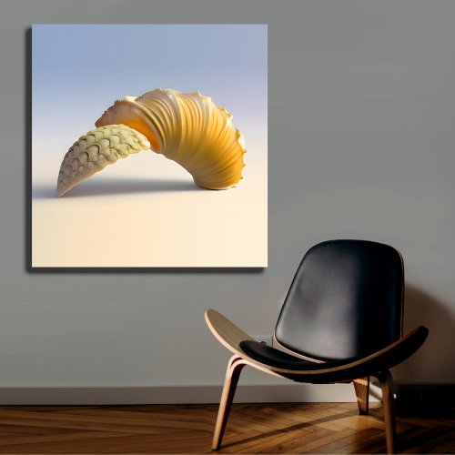 Fierce Sea Shell Decoration Canvas Print