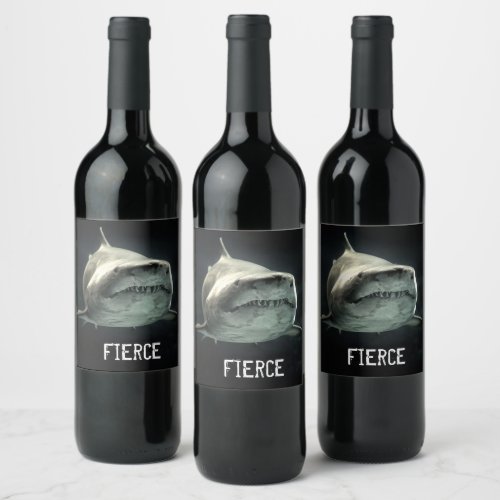 Fierce Shark Notebook Wine Label