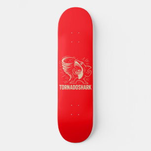 Fierce shark tornado art design for viral skateboard
