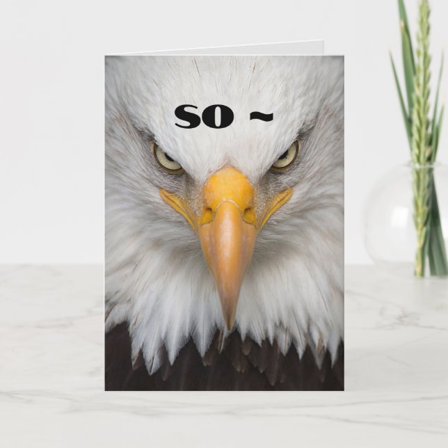 FIERCE SORRY CARD  (Front)