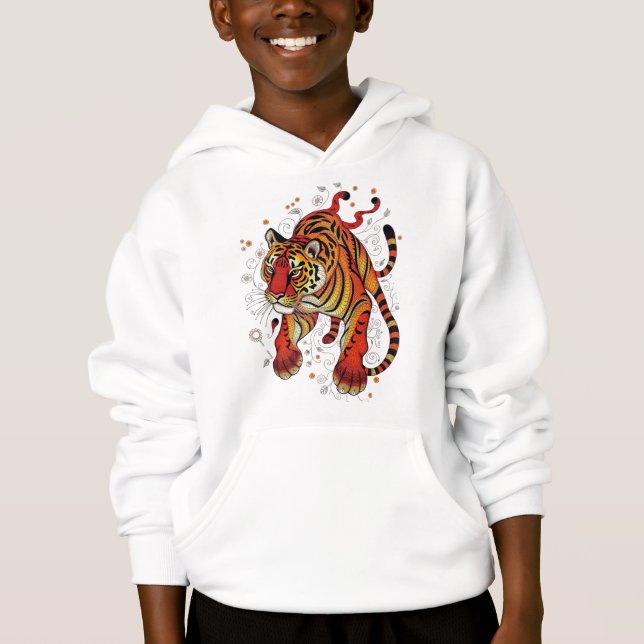 Fierce Spirit Tiger Hoodie (Front)