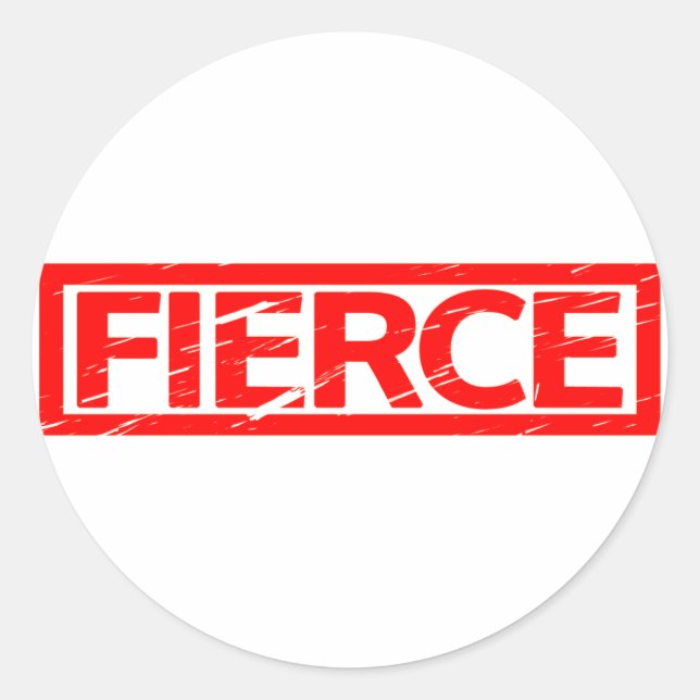 Fierce Stamp Classic Round Sticker (Front)