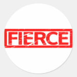 Fierce Stamp Classic Round Sticker