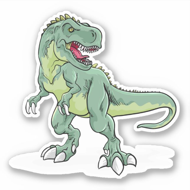 Fierce T-Rex Sticker (Front)