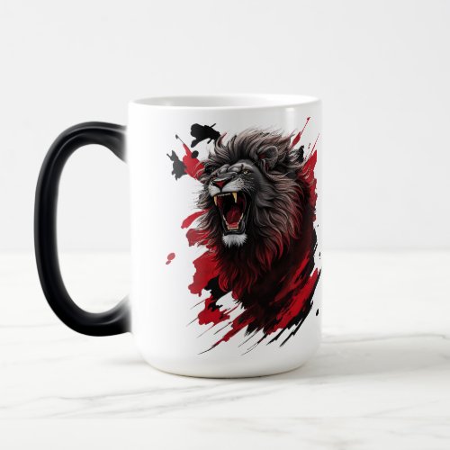 Fierce the black lion magic mug