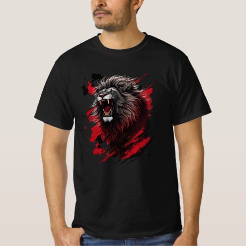 Fierce the black lion T_Shirt