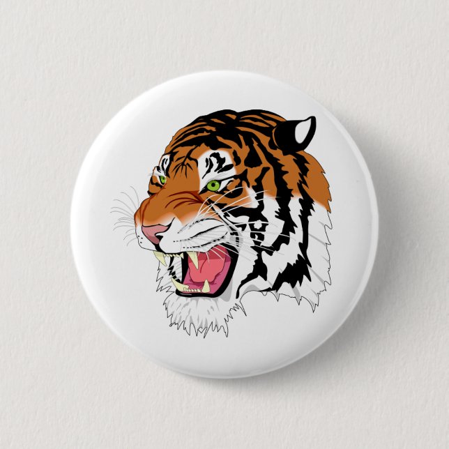 Fierce Tiger Button (Front)