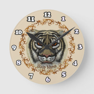Fierce Tiger clock