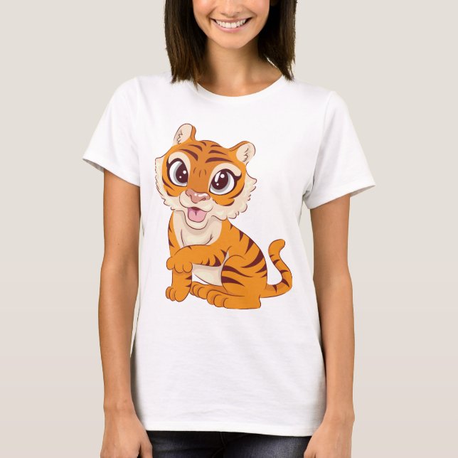 Fierce Tiger Graphic Tee" T-Shirt (Front)