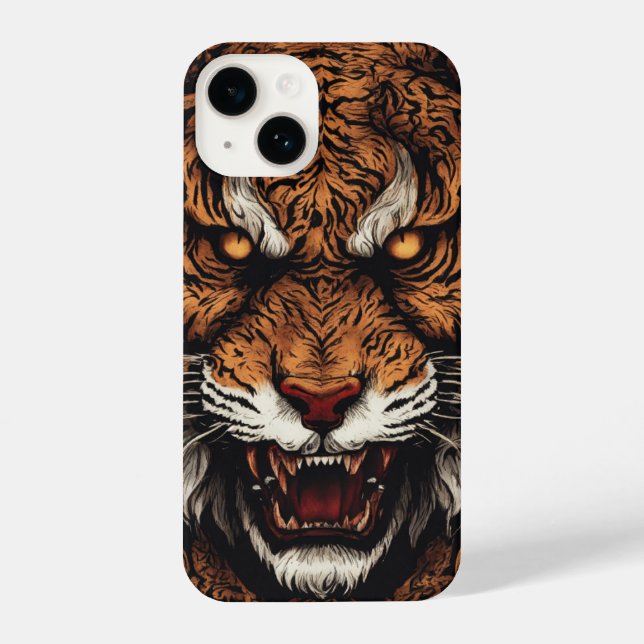 Fierce Tiger iPhone Cover - Roaring Protection for (Back)
