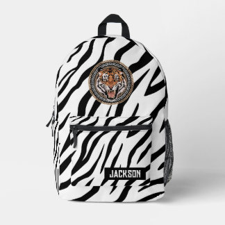 Fierce Tiger Luxury Printed Backpack