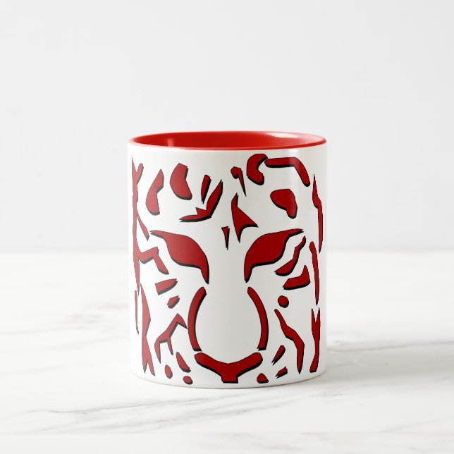 Fierce Tiger Mug in Red (Center)