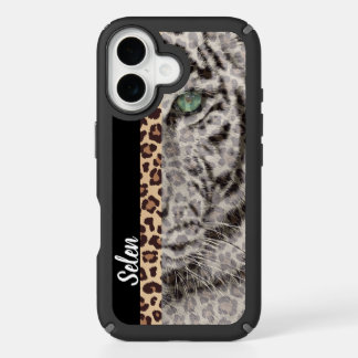Fierce Tiger Phone Case | Black & Tiger personaliz