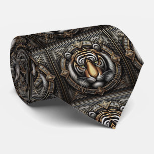 Fierce Tiger Tie Masculine Men's Fashion