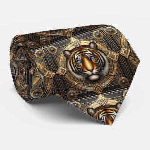 Fierce Tiger Tie Masculine Men's Fashion