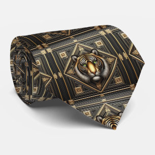 Fierce Tiger Tie Masculine Men's Fashion