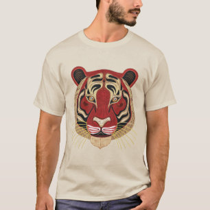 Fierce Tribal Tiger Face T-Shirt