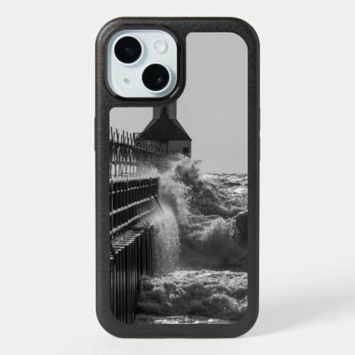 Fierce Waves At St Joseph Grayscale OtterBox Case