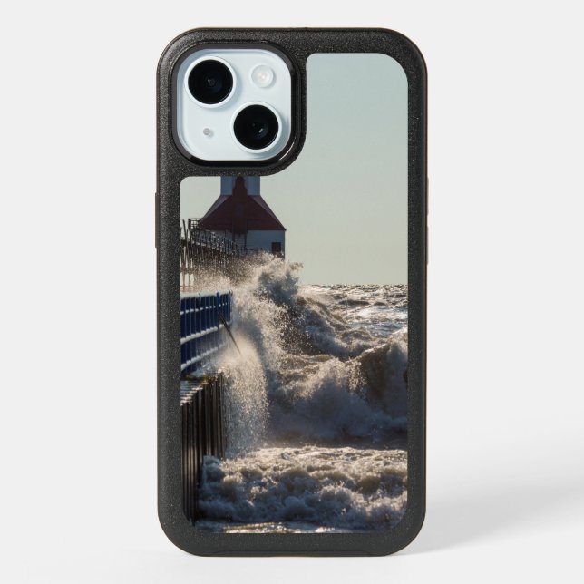 Fierce Waves At St Joseph iPhone OtterBox Case (Back)