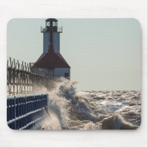 Fierce Waves At St Joseph Mouse Pad