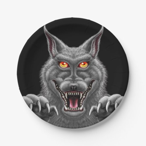 Fierce Werewolf Paper Party Plates