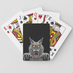 Fierce Werewolf Playing Cards