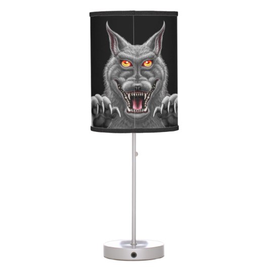 Fierce Werewolf Table Lamp (Back)