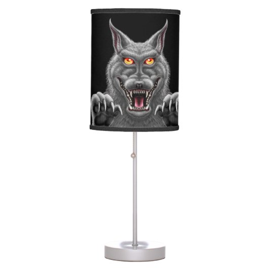 Fierce Werewolf Table Lamp (Front)