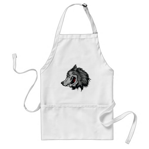 Fierce Wolf Adult Apron